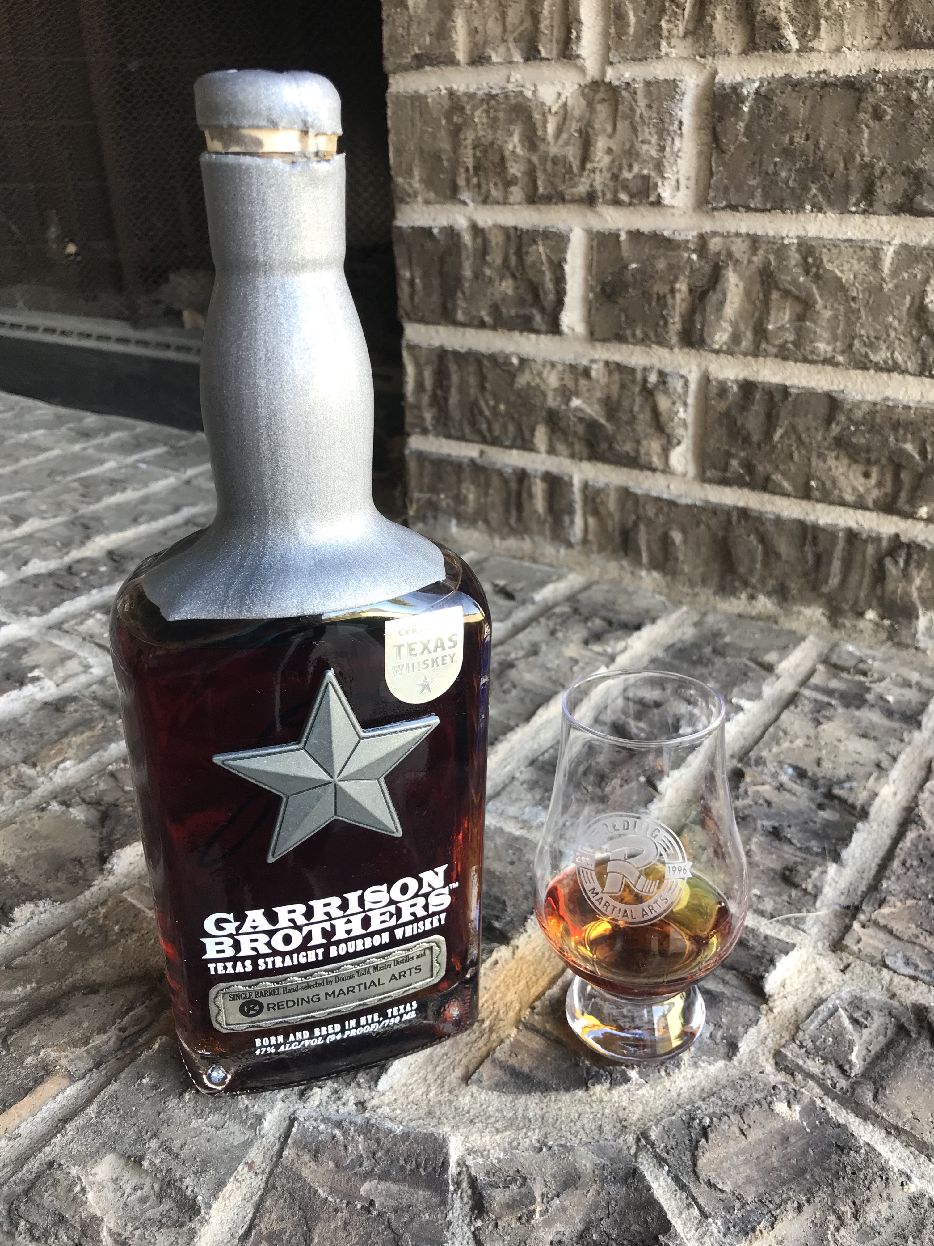 Garrison Brothers Whiskey selected by Reding Martial Arts